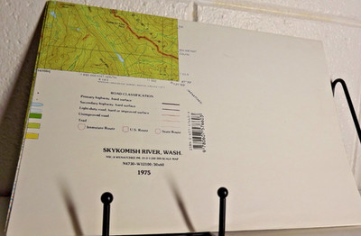 SKYKOMSH RIVER QUADRANGLE,  WA - 1975 - TOPOGRAPHIC MAP U.S. DEPT . INTERIOR