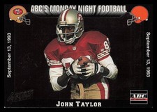1993 Action Packed Monday Night Football #6 John Taylor