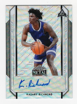 #ad #ad 2021 22 LEAF METAL KADARY RICHMOND ROOKIE RC AUTO #BA KR1 SILVER WAVE WIZARDS $3.99