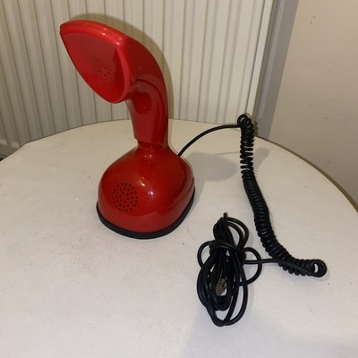 VINTAGE ROTES COBRA TELEFON ERICOFON STIL RETRO TASTER SCHREIBTISCH RETRO TELEFON