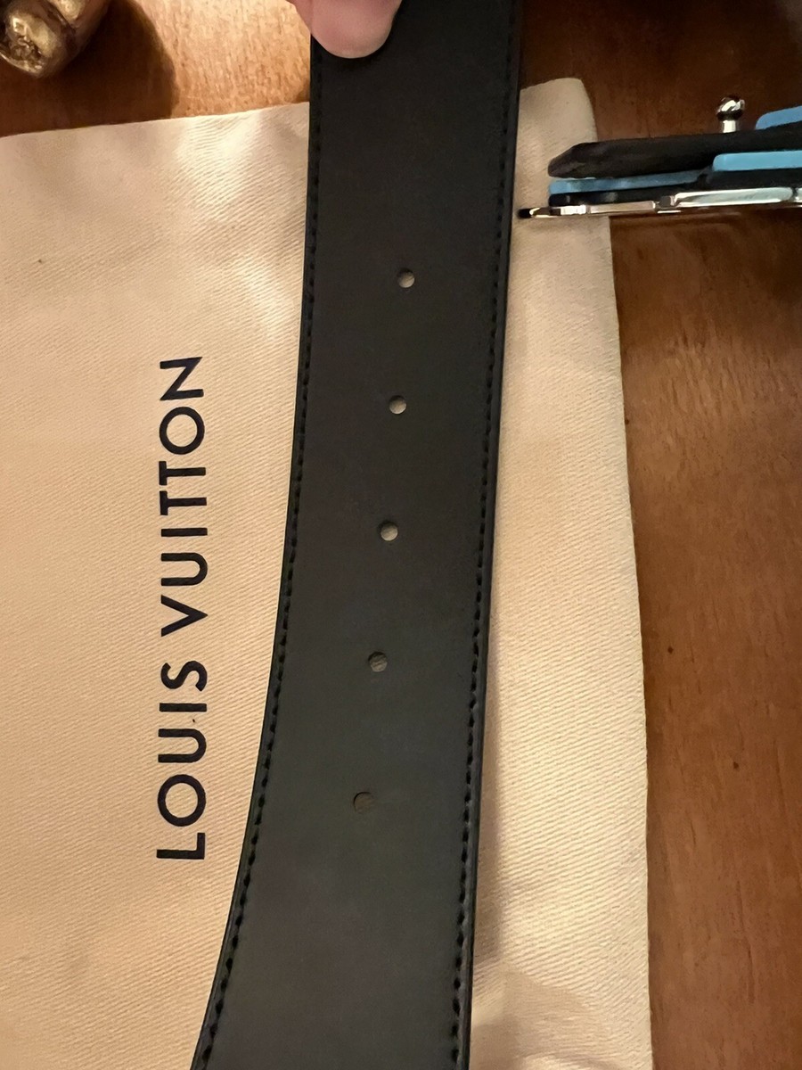NIB Louis Vuitton Speed 40mm Reversible Belt M0719S Black NIB Louis Vuitton Speed 40mm Reversible Belt M0719S Black