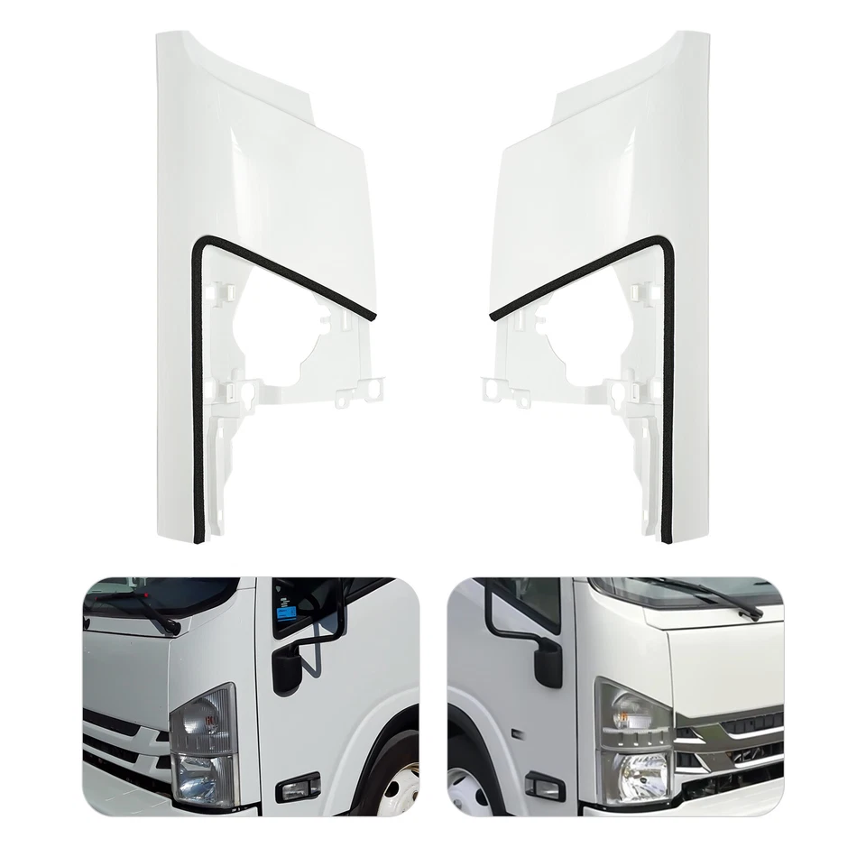 1 Pair For ISUZU NPR NPR-HD NQR NRR 2008-2020 Front Side Panels Driver+Passenger Foto 2 de 4