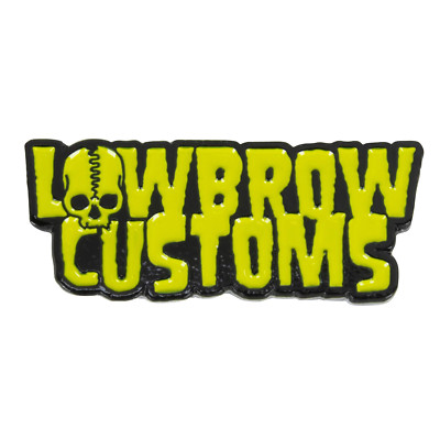 Lowbrow Customs Logo Lapel Pin chopper bobber Harley Triumph Honda