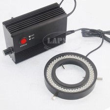 10W/12W 144 LED Ring Light 73mm Illuminator Lamp For Industry Microscope Camera