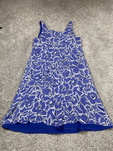 Vintage Worth Dress Womens 14 Medium Silk Tank Floral Purple Slip Fairy 90s Y2K - Picture 2 of 8
