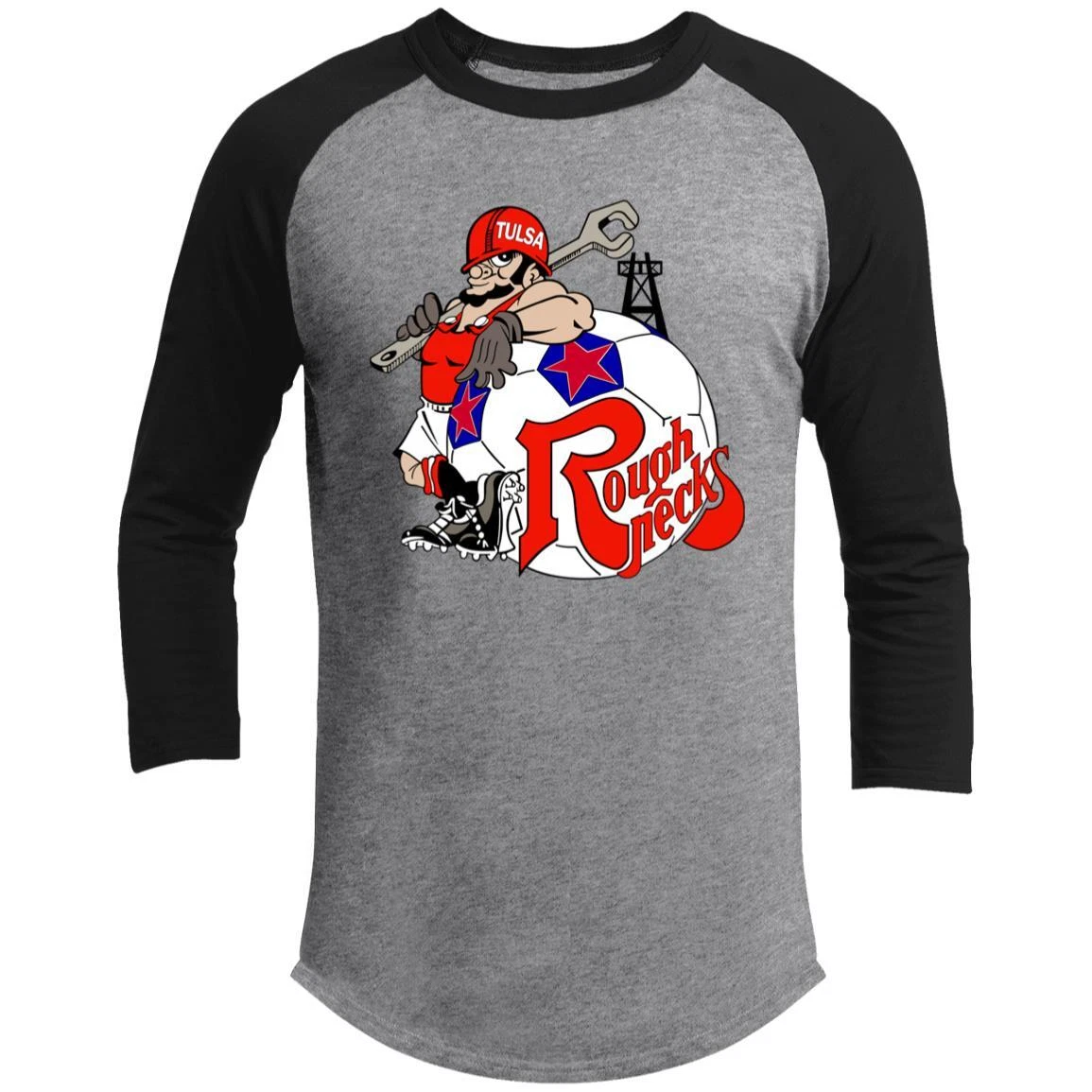 Tulsa Roughnecks Raglan Shirt Franchise NASL Soccer