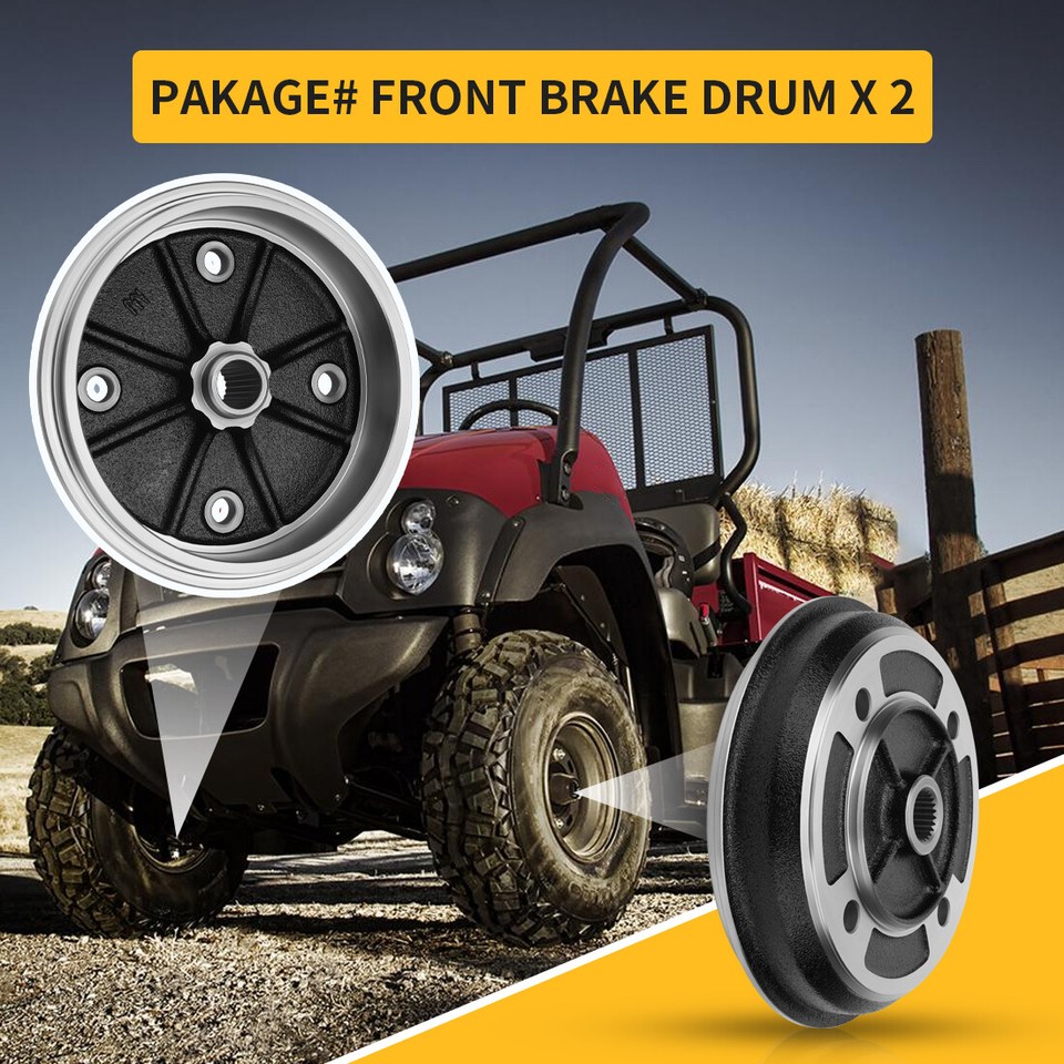 2 Front Brake Shoes Cylinder For Kawasaki Mule 2510 KAF620A KAF620 A 4X4 1994-00 - Foto 2