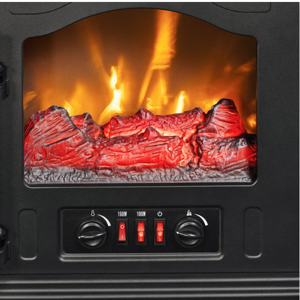 ChimneyFree Powerheat Infrared Quartz Electric Stove Heater, 1500W, Black -  NewIt