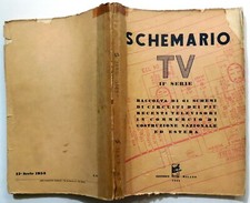 SCHEMARIO TV II SERIE 1955 RACCOLTA 60 SCHEMI CIRCUITI TELEVISORI IL ROSTRO