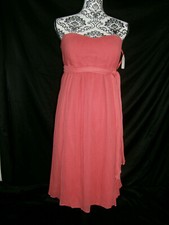 Jenny Yoo 4 Holly Sangria Short Strapless Dress Maternity Silk Chiffon $225