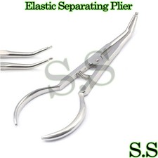Dental Elastic Separating Plier Curved Orthodontic Instruments