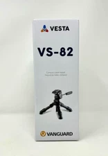 * VANGUARD * ' VESTA VS-82 COMPACT TABLE TRIPOD ' FLUID MOVEMENT -- RUBBER FEET