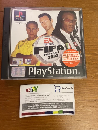 FIFA 2003 (Playstation PS1 Game) With Manual