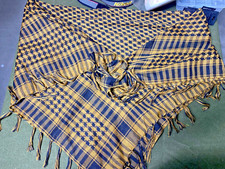 NWOT SHEMAGH FACE COVERING SCARF TAN AND BLACK
