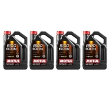 Motul 8100 ECO-LITE 0W20 - 20 Liters - Fully Synthetic Engine Motor Oil (4 x 5L)