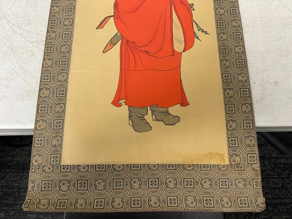 2件装幽灵战士中奎中国壁卷手绘艺术品22X12厘米 — 第 3/4 张图片