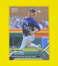 2023 MLB Topps Now Bryce Miller ROOKIE CARD SP Seattle Mariners #285 RC ?. rookie card picture