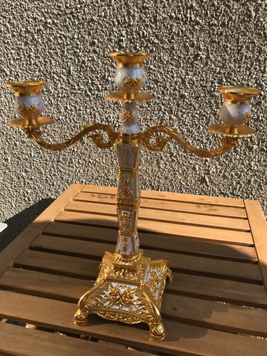 Table Candle Holder Candelabra Home Party Wedding Dining 3-Arm 43cm High - Picture 3 of 8