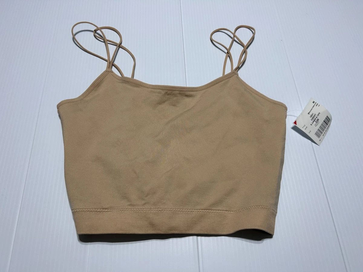 NWT Womens Ambiance Tank Top Size S/M Beige Color (V12)