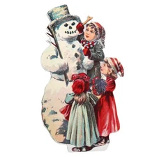 10" Family Building Snowman Dummy Board