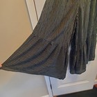 American Eagle B/W pinstripe ruffle jumpsuit L — photo 3