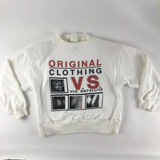 VTG 80s Crew Neck Short Waisted Sweatshirt Size Small