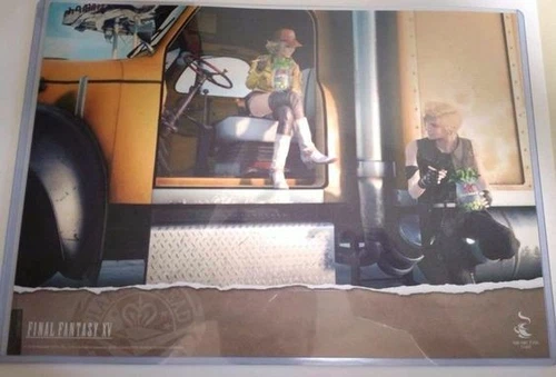 Final Fantasy XV Paper Luncheon Mat Prompto Cidney Square Enix Cafe Game FFXV JP