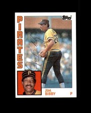 Jim Bibby Hand Signed 1984 Topps Pittsburgh Pirates Autograph