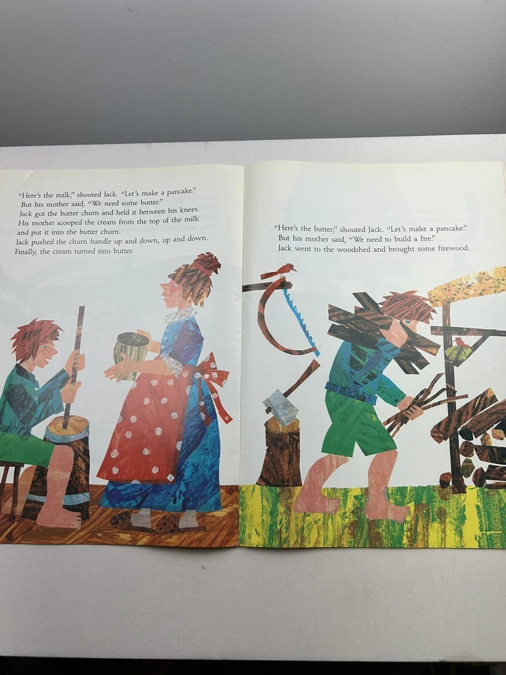 *RARE* Pancakes, Pancakes! Eric Carle TEACHER BIG BOOK 23" x 16" Easel Book - Image 3 of 4