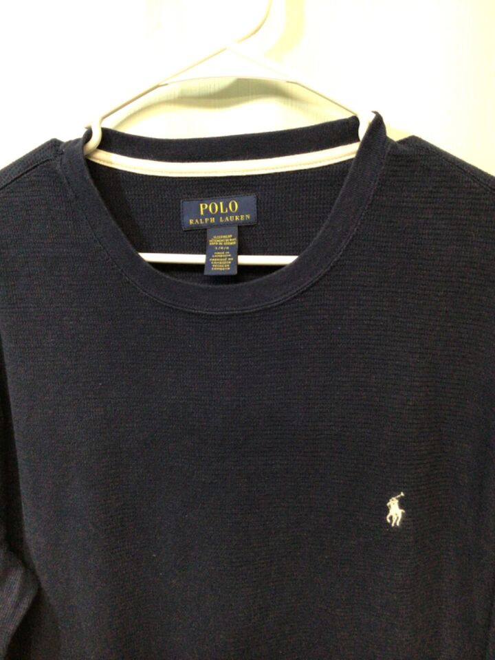 Polo Ralph Lauren Sleepwear Blue Large Cotton Blend Long Sleeve T Shirt ...