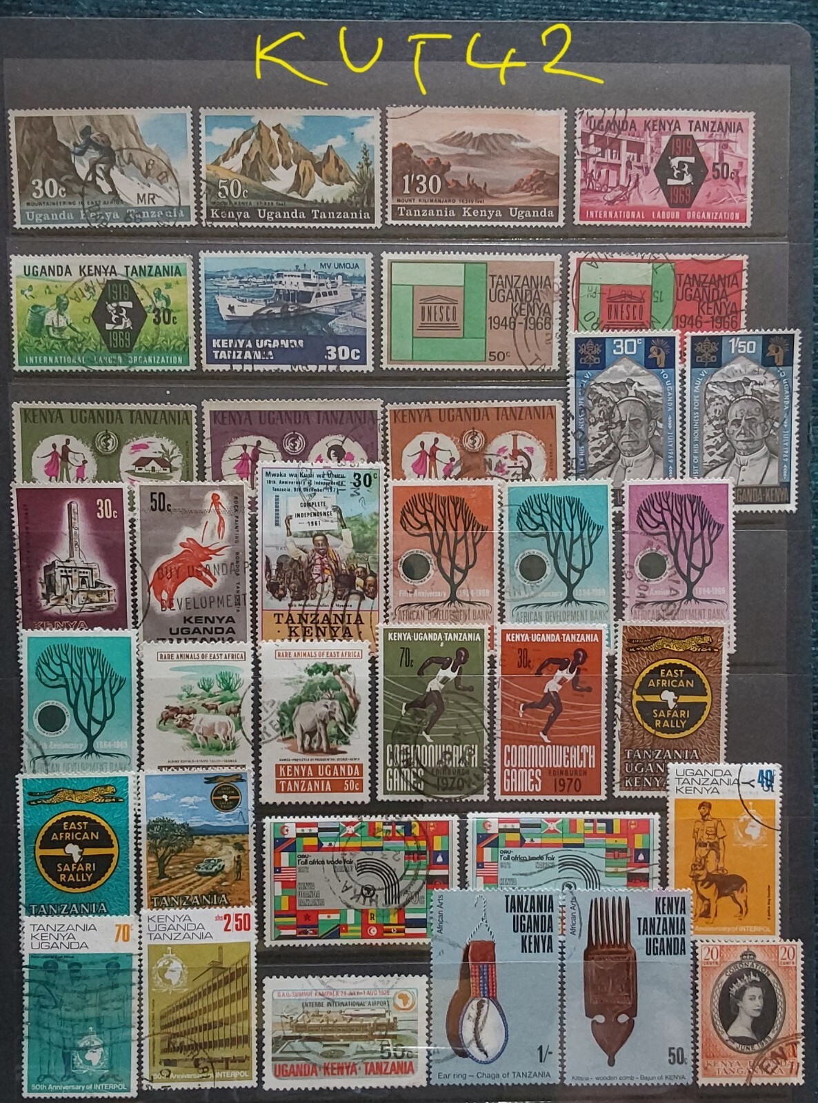 Kenya, Uganda & Tanganyika KUT QEII Selection Stamps Used (KUT42) eBay