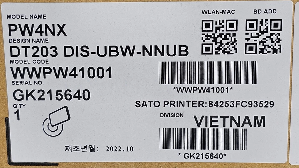 NEW - SATO PW4NX Mobile 4 inch Thermal Label Printer NFC BT Wifi 203dpi W/ Case - Image 4 of 4