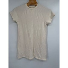 MWL by Madewell Womens Airyterry Sweatshirt Tee Dress Antique Cream Size M