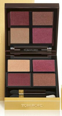 TOM FORD Eye Quad Palette BURNISHED AMBER 06 Champagne Pink Cranberry Bronze NeW