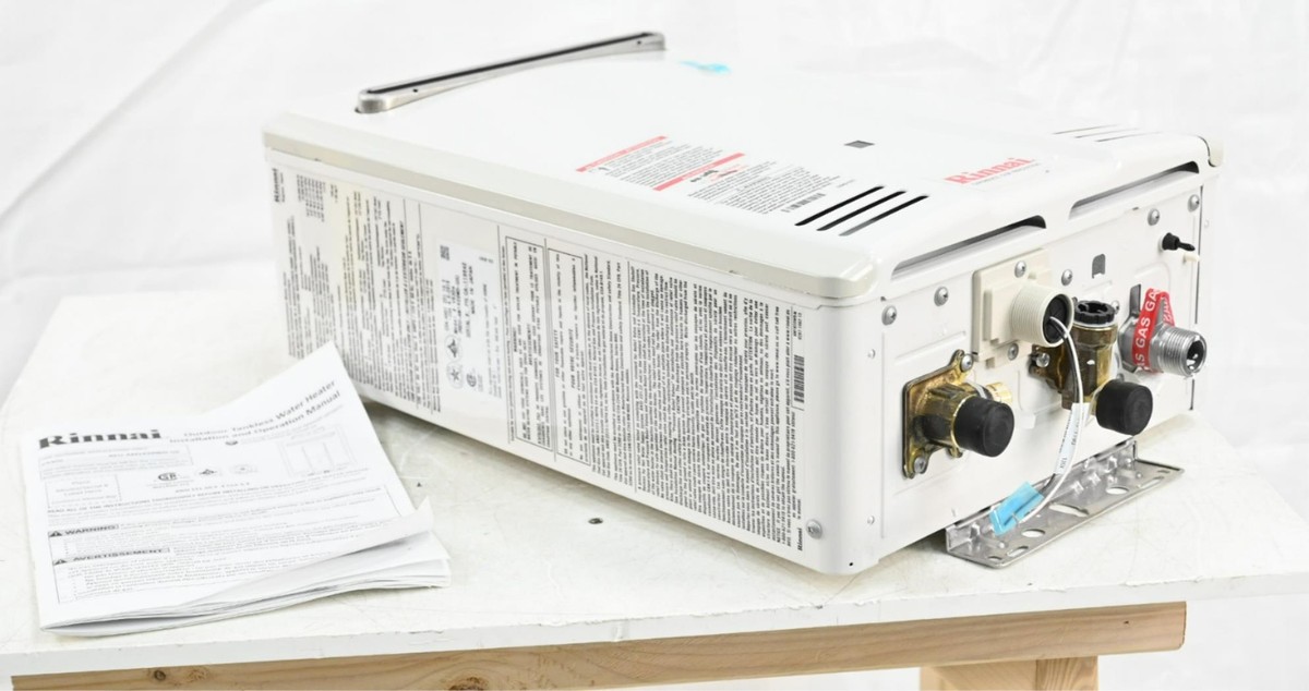 Rinnai V53DeN Outdoor Natural Gas Tankless Hot Water Heater, White | eBay