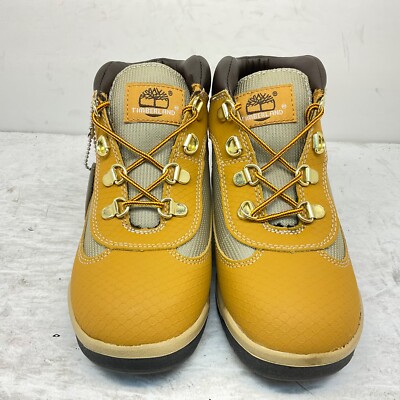 Timberland Youth Mid-Cut Helcor Field Boots 3372R Wheat/Black Size