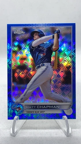 2022 Topps Chrome Matt Chapman Blue Logofractor Parallel Mega Box 005 / 150 # 52