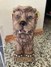Vtg LIONSTONE 1973 Kentucky Bourbon Whiskey Lion Style  Advertising PitcherJug