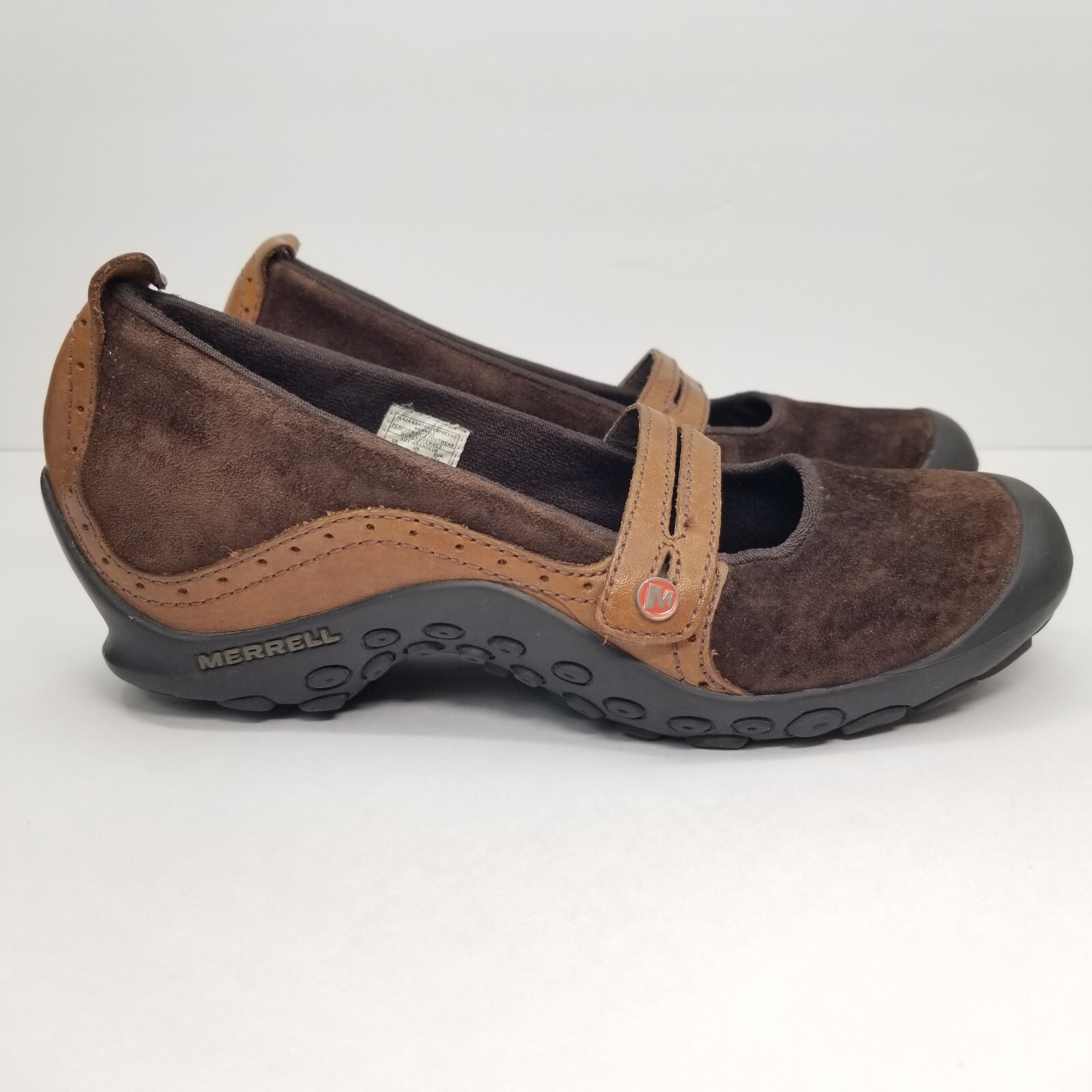 Scarpe con zeppa Merrell donna taglia 8 5 marroni plaza bandeau espresso Mary Jane J46498