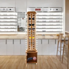 90 Pair Sunglasses Rack Display Stand Case Floor Sunglasses Display Rack 5-Sided