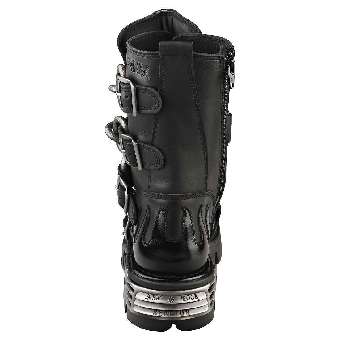 New Rock M-727-s5 Unisex Black Platform Boots - 9 US | eBay