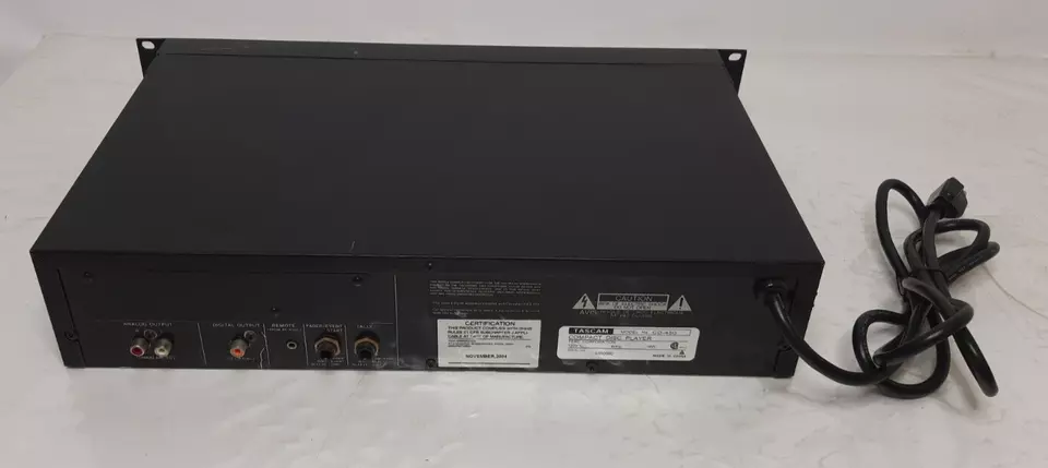 Tascam CD-450 Professional Studio CD Player Rack Mount - Image 4 of 4