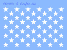 0.55" STAR "50 STARS" STENCIL PATRIOTIC AMERICAN FLAG TEMPLATE PAINT NEW 7.5 x 5