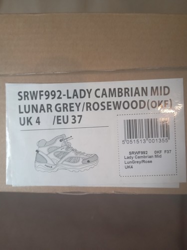 Regatta Cambrian Mid Lunar Grey & Rosewood Damen-Wanderschuhe UK-Größe 4 - Bild 10 von 11