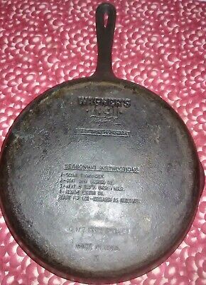 Vintage Wagner 1891 Original Cast Iron Seasoned Skillet 10 1 Vintage Wagner 1891 Original Cast Iron Seasoned Skillet 10 1