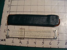 Vintage Pocket SLIDE RULE: just marked MADE IN USA, in sleeve #2 dirty sides