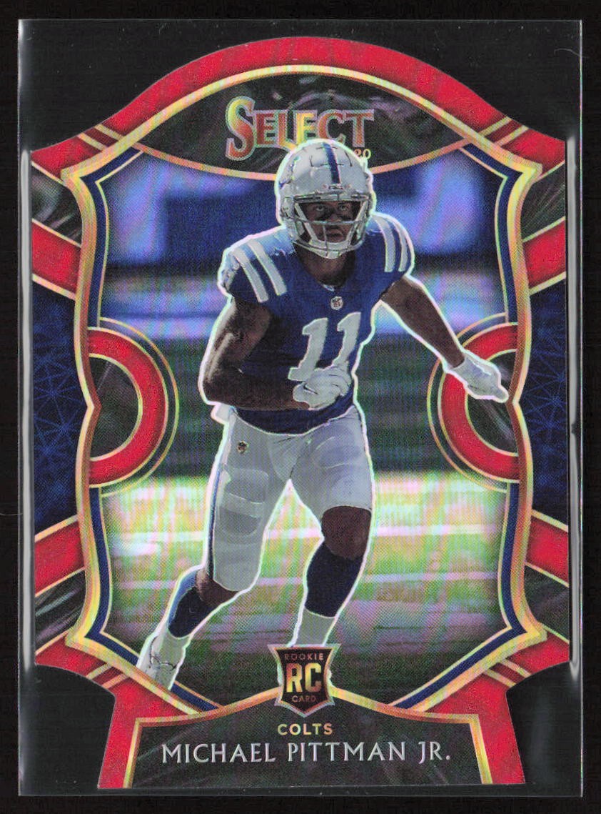 Michael Pittman Jr. Rookie 2020 Panini Select Red Prizm Die-Cut #62 Colts