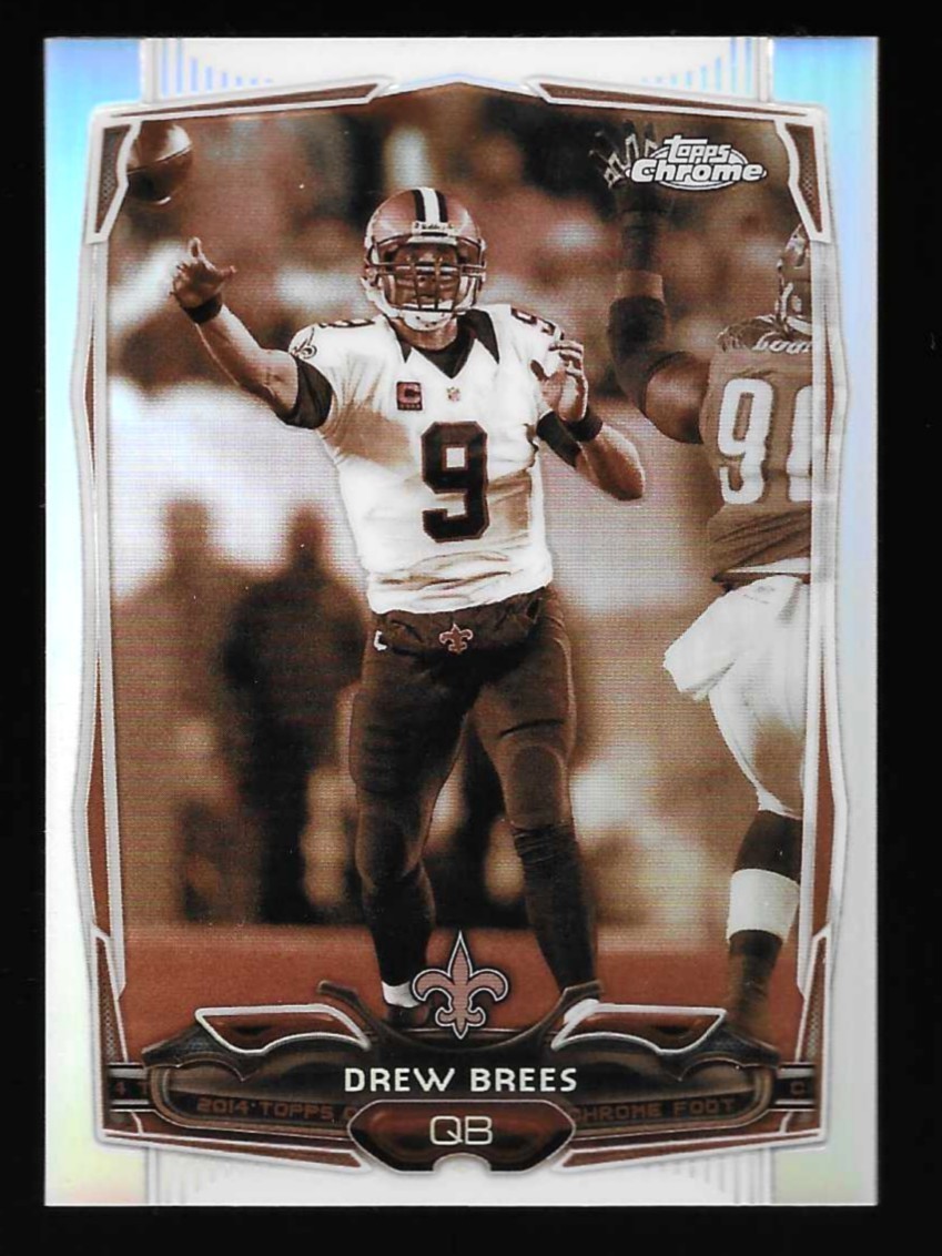Drew Brees 2014 Topps Chrome Sepia Refractor #46/99 New Orleans Saints SP #17