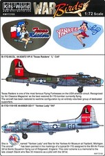 Kits World Decals 1/72 BOEING B-17G FLYING FORTRESS Texas Raiders  Yankee Lady