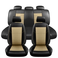 For Mitsubishi Mirage Lancer Outlander Leather Car Seat Covers Full Front Rear For Mitsubishi Mirage Lancer Outlander Leather Car Seat Covers Full Front Rear